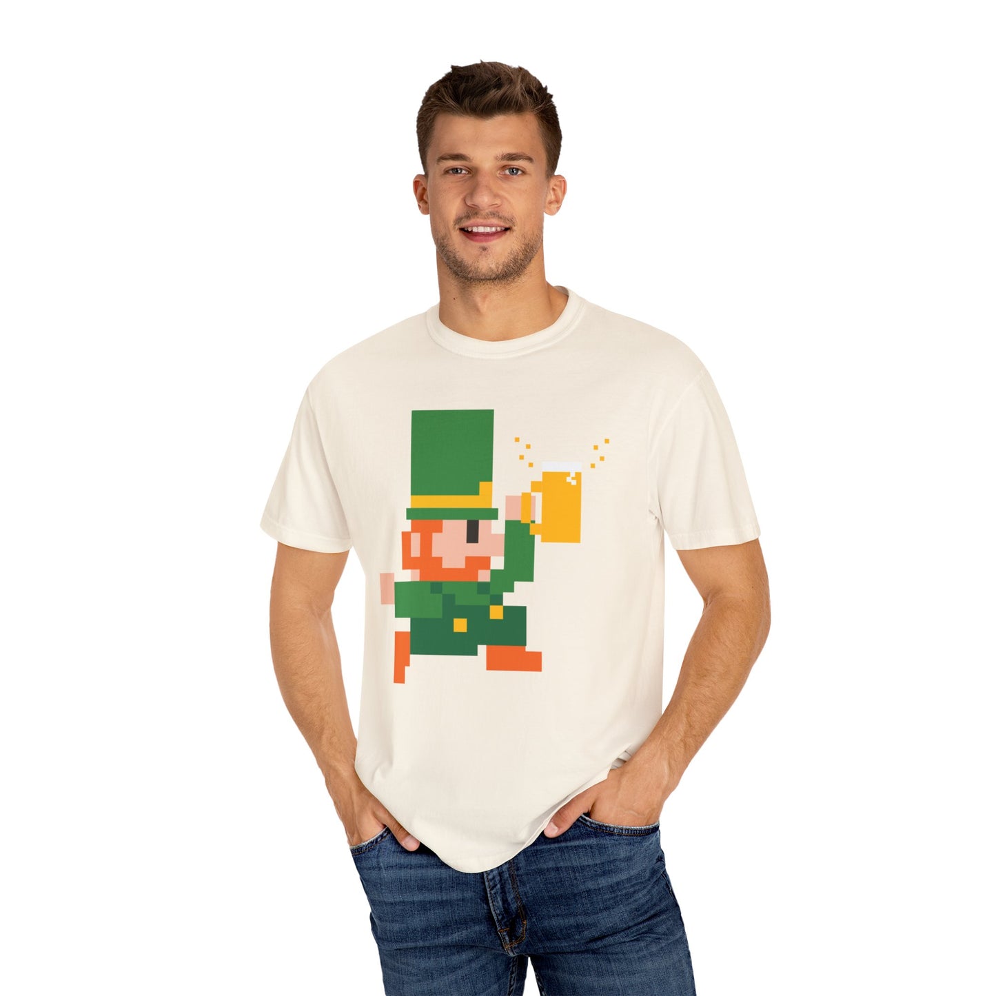 Pixel Leprechaun Tee - Be Lucky