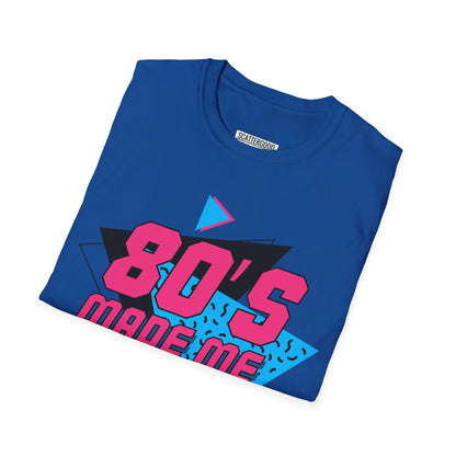 Retro Synthwave T-Shirt with Cassette Arm Design