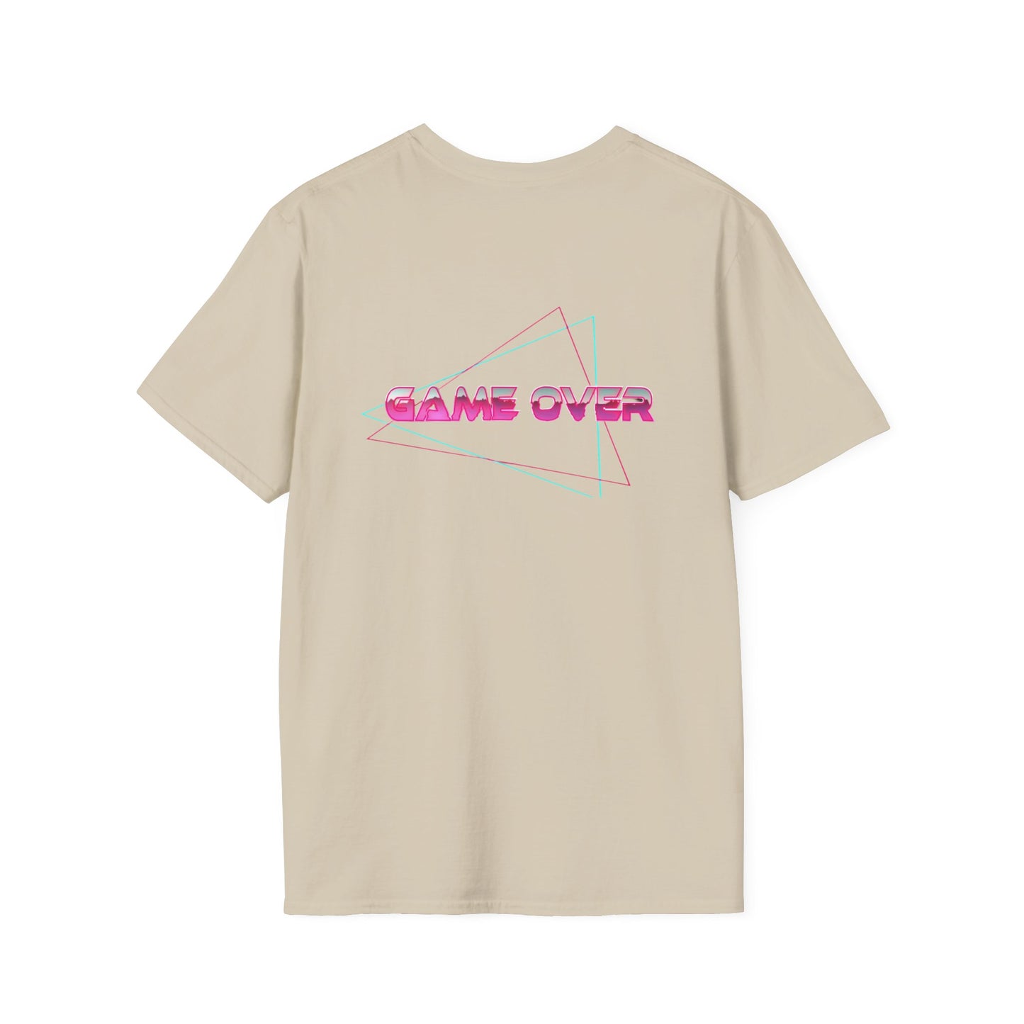 T-Shirt Game Over Computer Game Retro Neon Glow Arcade Tee