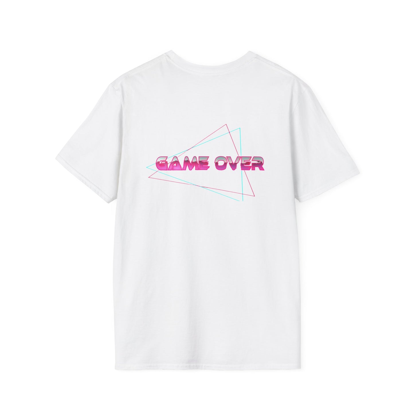 T-Shirt Game Over Computer Game Retro Neon Glow Arcade Tee