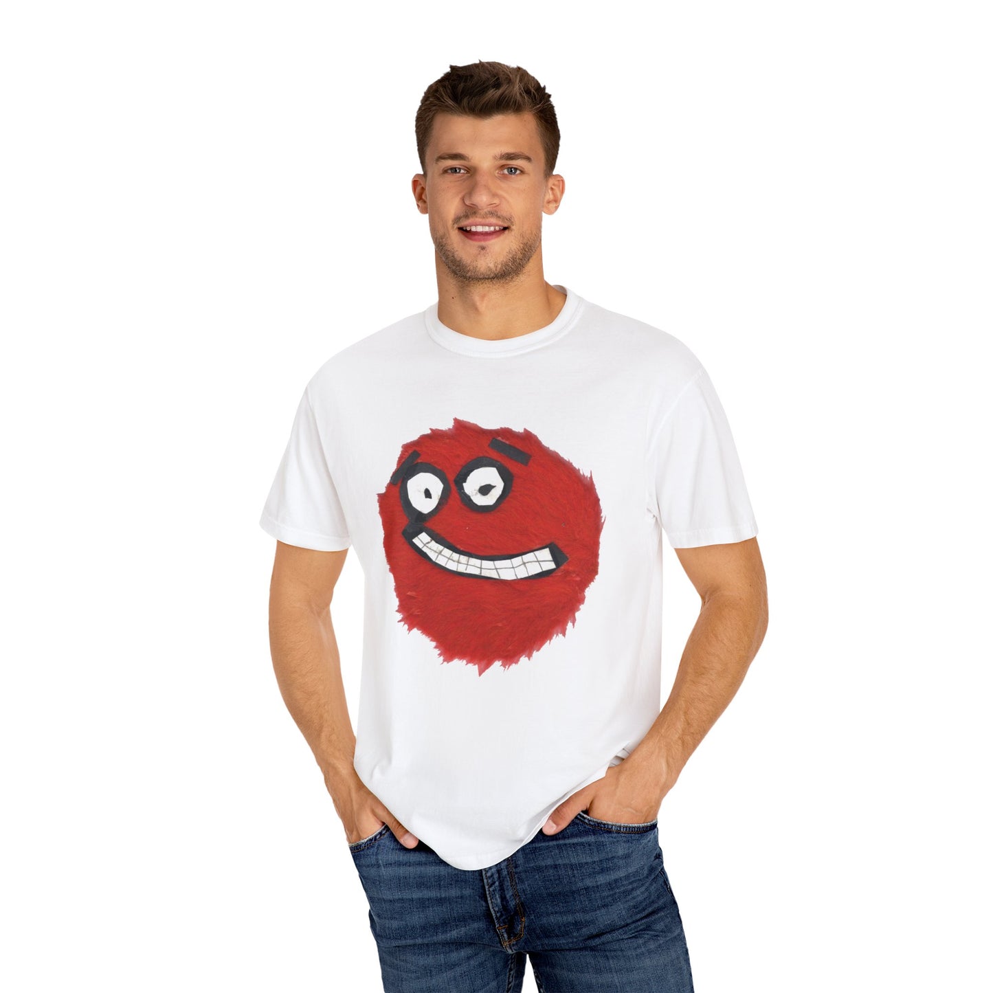 The Red Monster Tee Shirt: Big Furry and Friendly: