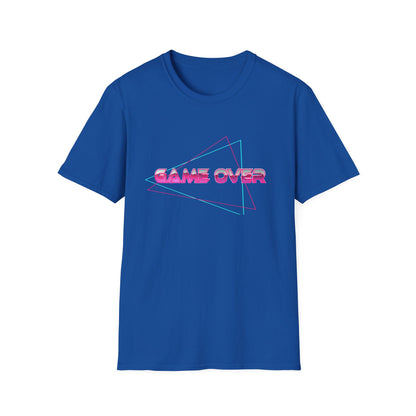 T-Shirt Game Over Computer Game Retro Neon Glow Arcade Tee