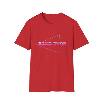 T-Shirt Game Over Computer Game Retro Neon Glow Arcade Tee