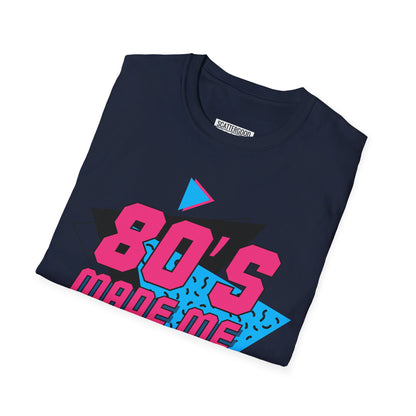 Retro Synthwave T-Shirt with Cassette Arm Design