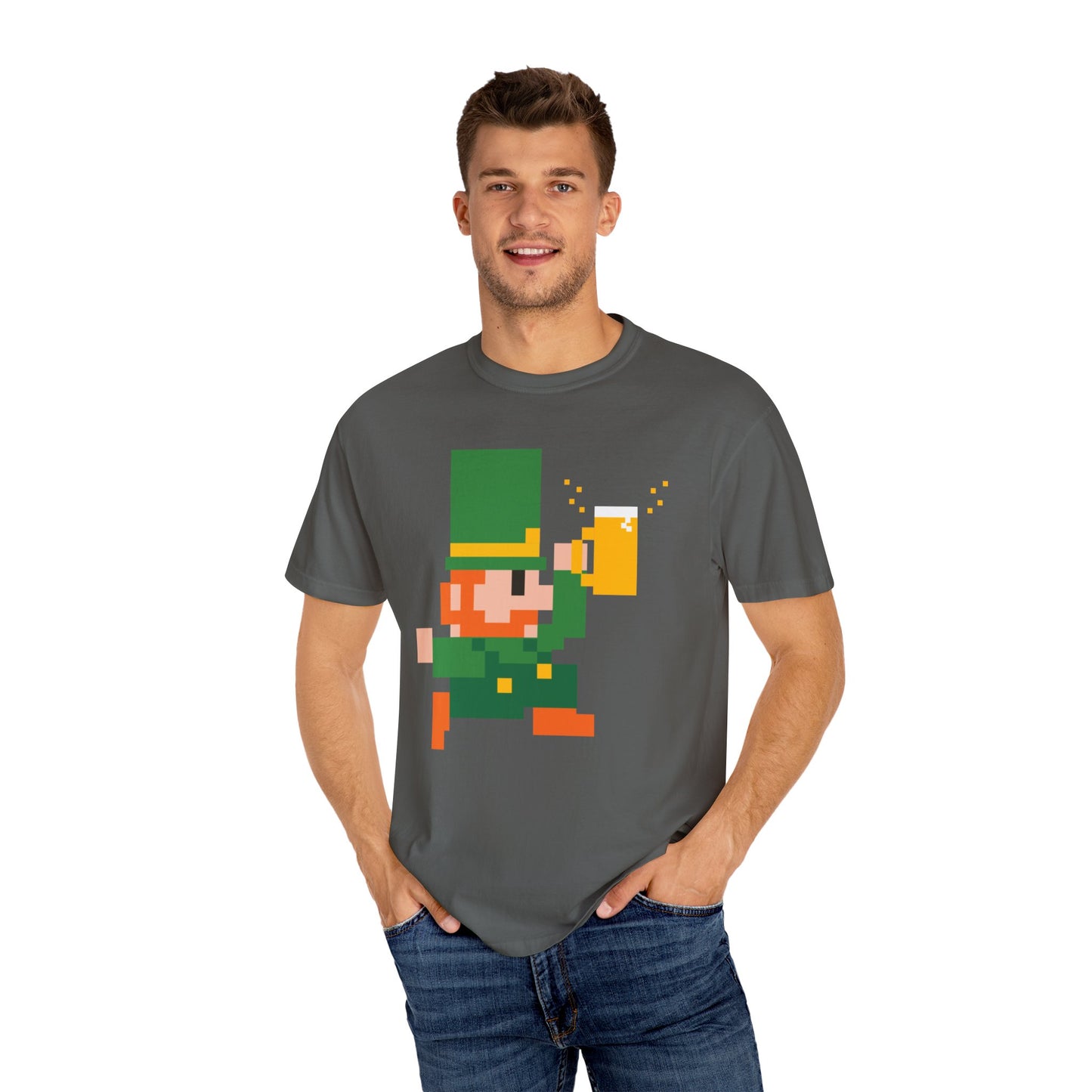 Pixel Leprechaun Tee - Be Lucky