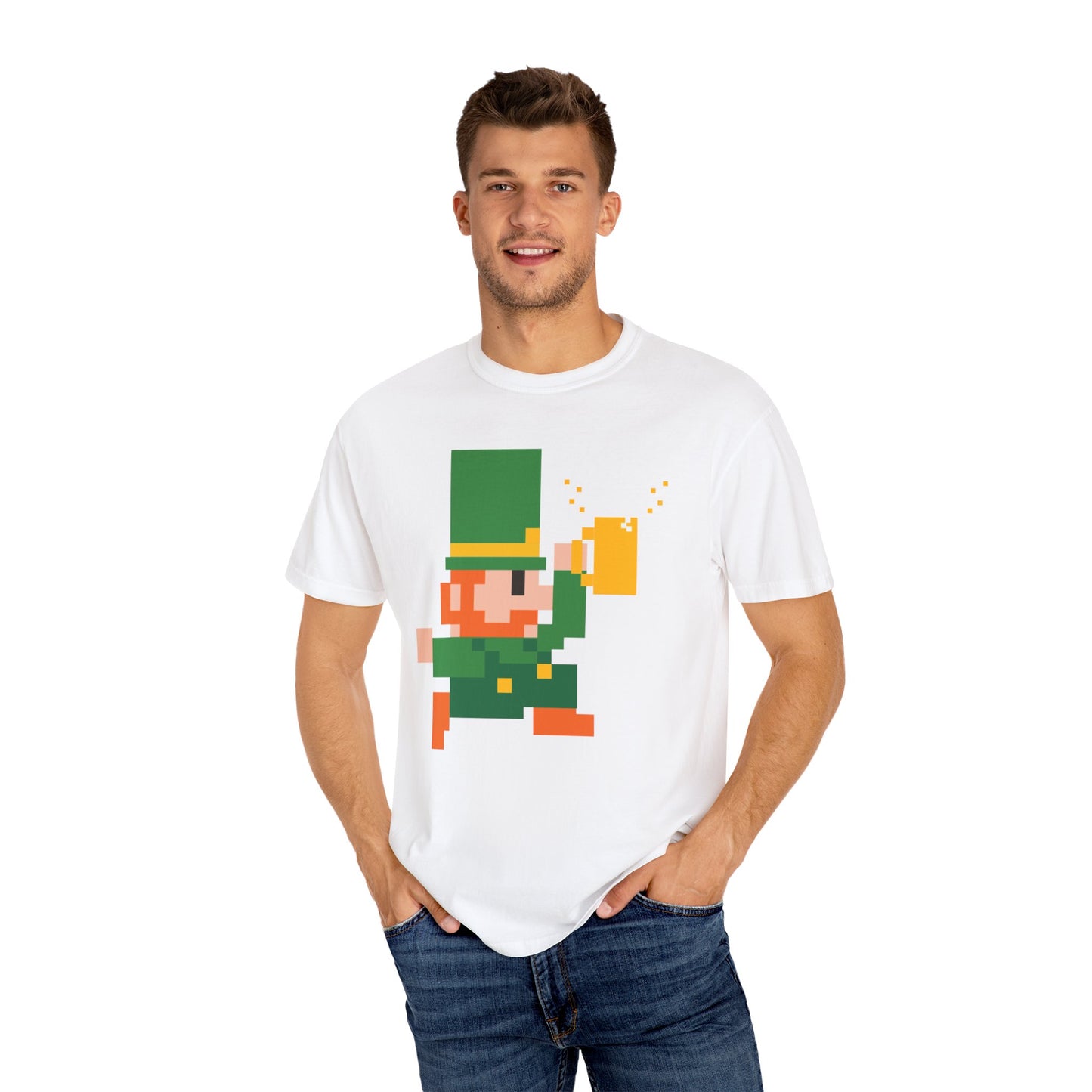 Pixel Leprechaun Tee - Be Lucky