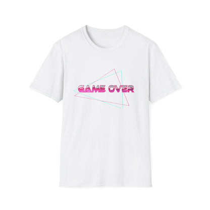 T-Shirt Game Over Computer Game Retro Neon Glow Arcade Tee