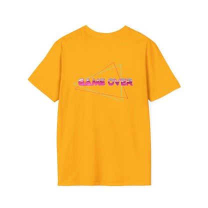 T-Shirt Game Over Computer Game Retro Neon Glow Arcade Tee